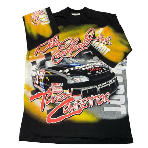 Chase Authentics Other - Dale Earnhardt Tough Competitor all over print tshirt Chase Authentics Large vtg